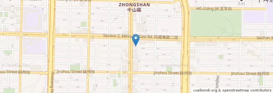Mapa de ubicacion de 雷蒙叔叔 en تایوان, 新北市, تایپه, 中山區.
