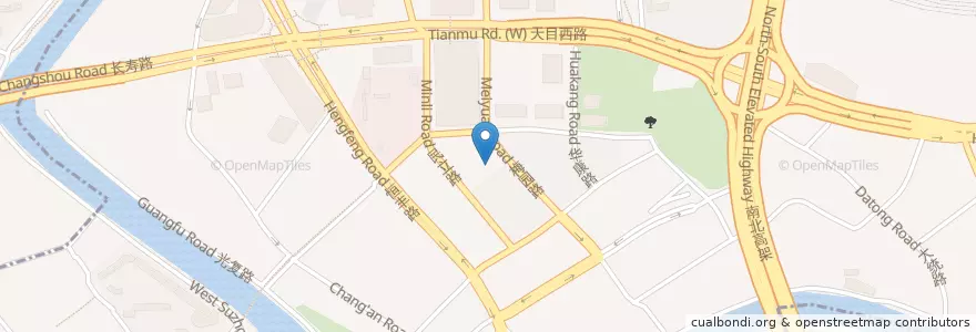 Mapa de ubicacion de 上海小南国 en China, Shanghai, Jing'an District.
