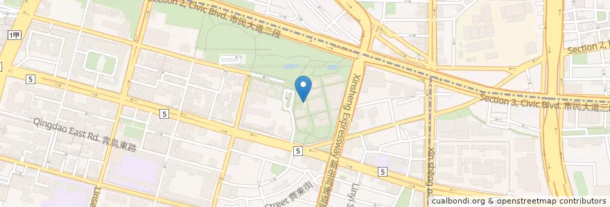 Mapa de ubicacion de 一間茶屋 en تايوان, تايبيه الجديدة, تايبيه, 中正區.