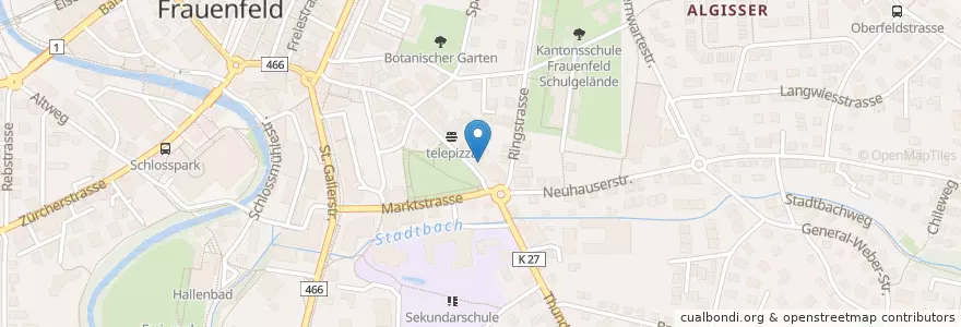 Mapa de ubicacion de VIP Club en 스위스, Thurgau, Bezirk Frauenfeld, Frauenfeld.