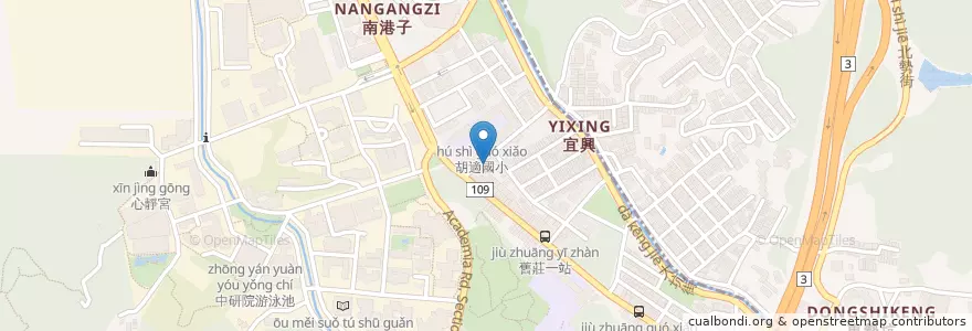 Mapa de ubicacion de 魷魚羹 en 台湾, 新北市, 台北市, 南港区.