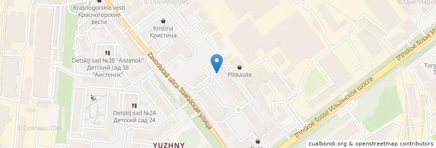 Mapa de ubicacion de Первый Мед en ロシア, 中央連邦管区, モスクワ州, Городской Округ Красногорск.