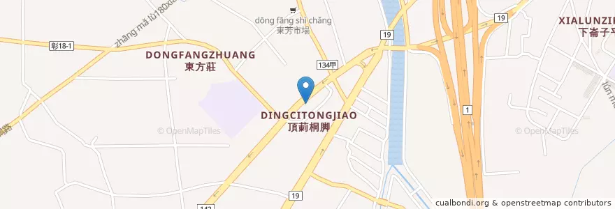 Mapa de ubicacion de 廣大牙醫 en 台湾, 台湾省, 彰化県, 彰化市.