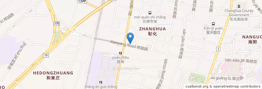Mapa de ubicacion de 許仁信牙醫診所 en Тайвань, Тайвань, Чжанхуа, Чжанхуа.