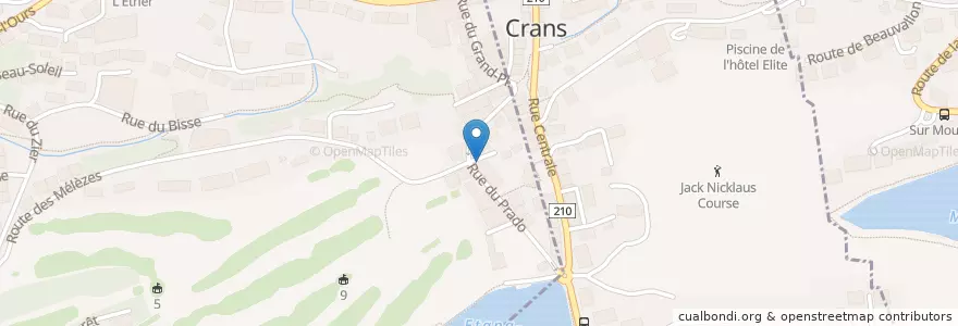 Mapa de ubicacion de Crédit Suisse en Schweiz/Suisse/Svizzera/Svizra, Valais/Wallis, Sierre, Lens.