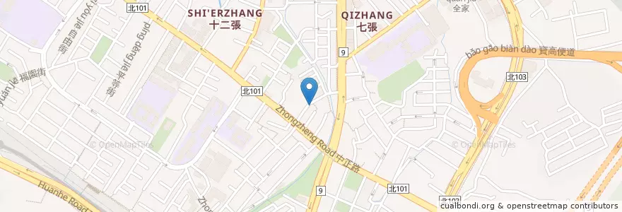 Mapa de ubicacion de 閾靈咖啡館 en Taiwan, 新北市, 新店區.