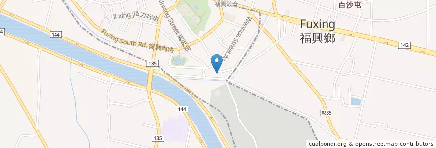 Mapa de ubicacion de 鹿谷中醫診所 en 台湾, 台湾省, 彰化県, 福興郷.
