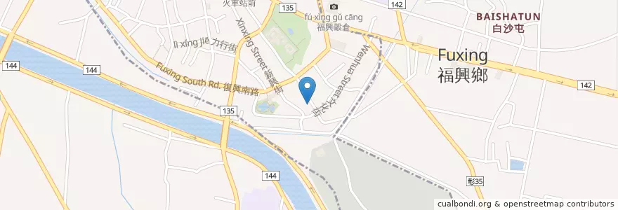 Mapa de ubicacion de 鹿港囝仔滷味 en Tayvan, 臺灣省, Changhua, 福興鄉.