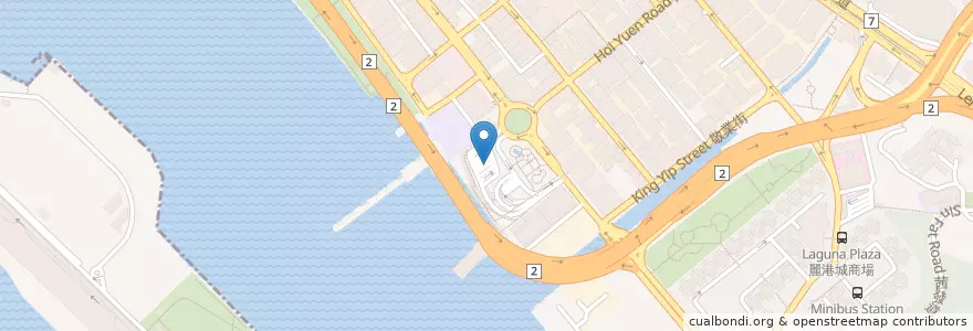 Mapa de ubicacion de 觀塘碼頭 Kwun Tong Ferry en 中国, 广东省, 香港 Hong Kong, 九龍 Kowloon, 新界 New Territories, 觀塘區 Kwun Tong District.