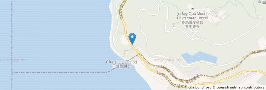 Mapa de ubicacion de 摩星嶺 Felix Villas en 中国, 広東省, 香港, 香港島, 新界, 中西區 Central And Western District.