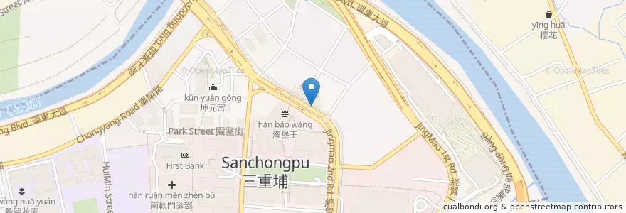Mapa de ubicacion de 捷運南港軟體園區站(2號出口) en 臺灣, 新北市, 臺北市, 南港區.