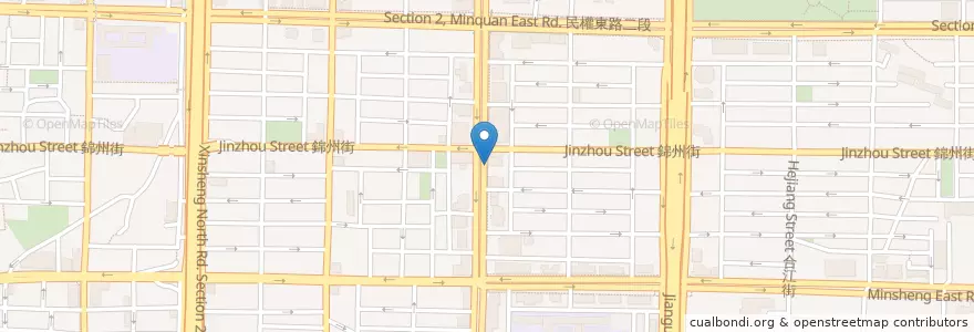 Mapa de ubicacion de 捷運行天宮站(3號出口) en Тайвань, Новый Тайбэй, Тайбэй, 中山區.