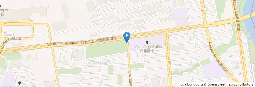 Mapa de ubicacion de 民權運動公園 en Tayvan, 新北市, Taipei, 松山區.