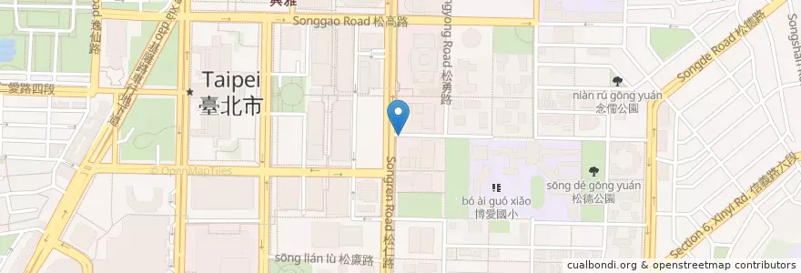 Mapa de ubicacion de 興雅國中 en Taiwan, 新北市, Taipei, 信義區.