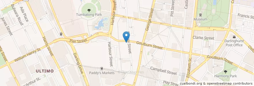 Mapa de ubicacion de Star Hotel en Australië, Nieuw-Zuid-Wales, Council Of The City Of Sydney, Sydney.