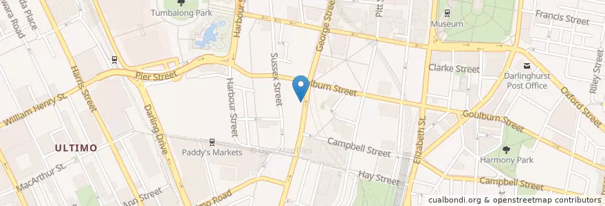 Mapa de ubicacion de Charlie Chan en Austrália, Nova Gales Do Sul, Council Of The City Of Sydney, Sydney.