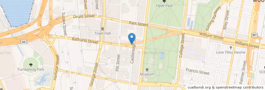Mapa de ubicacion de ANZ en Australien, Neusüdwales, Council Of The City Of Sydney, Sydney.