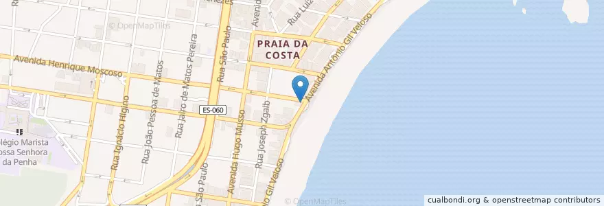 Mapa de ubicacion de Farmácia Santa Lúcia 24 horas en 브라질, 남동지방, 이스피리투산투, Região Geográfica Intermediária De Vitória, Região Metropolitana Da Grande Vitória, 빌라벨랴, Microrregião Vitória.