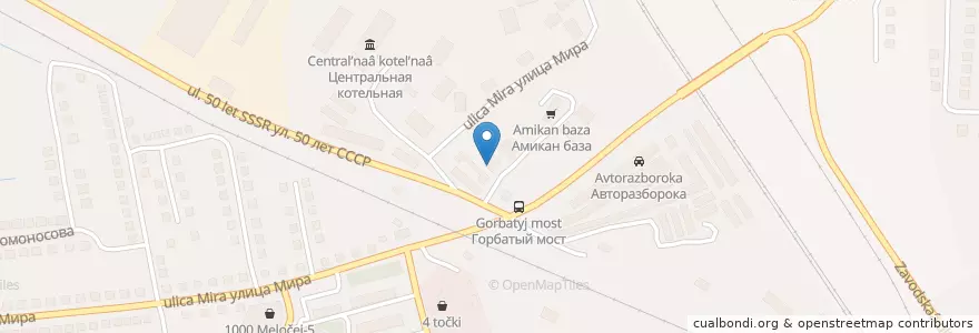 Mapa de ubicacion de Автомойка-3 en Rússia, Distrito Federal Central, Oblast De Voronej, Россошанский Район, Городское Поселение Россошь.