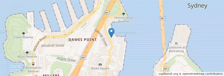 Mapa de ubicacion de Wolfie's Restaurant Grill en استرالیا, New South Wales, Council Of The City Of Sydney, Sydney.