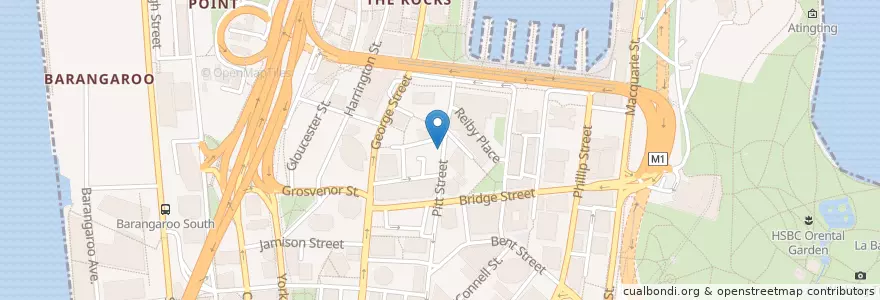 Mapa de ubicacion de Citibank en Avustralya, New South Wales, Council Of The City Of Sydney, Sydney.