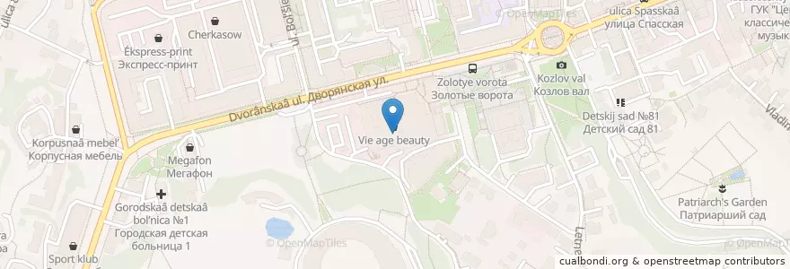 Mapa de ubicacion de Шаурмания en 러시아, Центральный Федеральный Округ, Владимирская Область, Городской Округ Владимир.