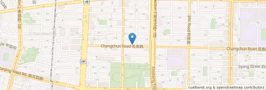 Mapa de ubicacion de 雞家莊 en 타이완, 신베이 시, 타이베이시, 중산 구.
