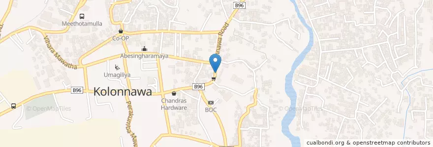 Mapa de ubicacion de YMBA Hospital en Sri Lanka, බස්නාහිර පළාත, කොළඹ දිස්ත්‍රික්කය.