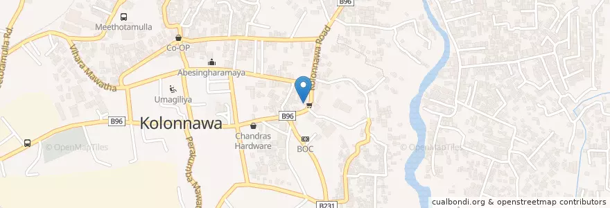 Mapa de ubicacion de SDB en Sri Lanka, බස්නාහිර පළාත, Distrikt Colombo.