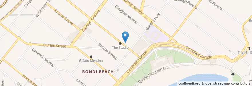 Mapa de ubicacion de Bambusa Chinese Restaurant en Avustralya, New South Wales, Waverley Council, Sydney.