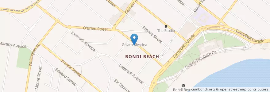 Mapa de ubicacion de Getrude & Alice Cafe Bookstore en Австралия, Новый Южный Уэльс, Waverley Council, Sydney.