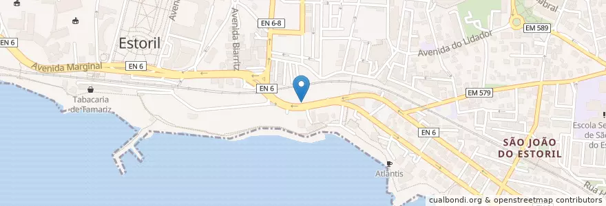 Mapa de ubicacion de Bar da Tina en Portekiz, Área Metropolitana De Lisboa, Lisboa, Grande Lisboa, Cascais, Cascais E Estoril.