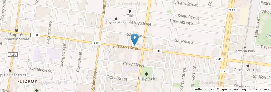 Mapa de ubicacion de Son In Law en Australia, Victoria, City Of Yarra.