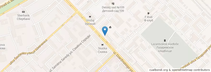 Mapa de ubicacion de Сбербанк en Rússia, Distrito Federal Central, Рязанская Область, Городской Округ Рязань.