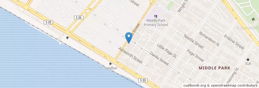 Mapa de ubicacion de Ragazzi en Avustralya, Victoria, City Of Port Phillip.