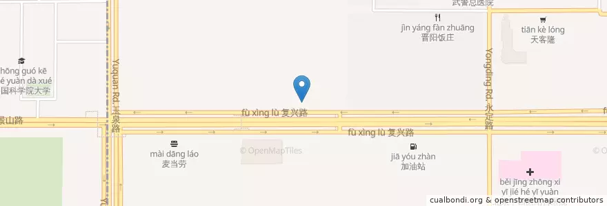 Mapa de ubicacion de 北京银行 en Китай, Пекин, Хэбэй, 海淀区.