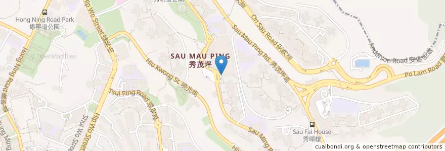 Mapa de ubicacion de McDonald's en China, Cantão, Hong Kong, Kowloon, Novos Territórios, 觀塘區 Kwun Tong District.