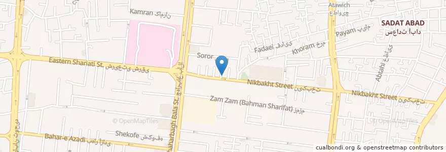 Mapa de ubicacion de مدرسه موسیقی الوند en Irán, Isfahán, شهرستان اصفهان, بخش مرکزی شهرستان اصفهان, اصفهان.