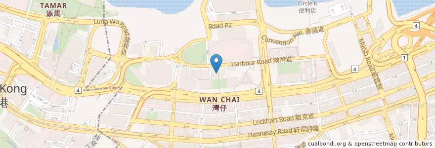 Mapa de ubicacion de 區域法院 District Court en China, Guangdong, Hongkong, Hongkong, New Territories, 灣仔區 Wan Chai District.
