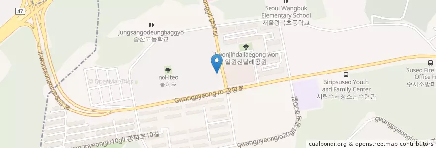 Mapa de ubicacion de 신한은행 일원역지점 en 大韓民国, ソウル, 江南区.