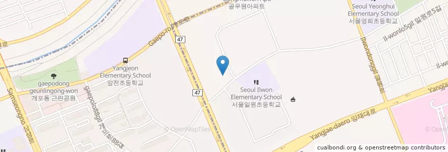 Mapa de ubicacion de 신한은행 일원동지점 en Corea Del Sud, Seul, 강남구, 개포동, 개포2동.