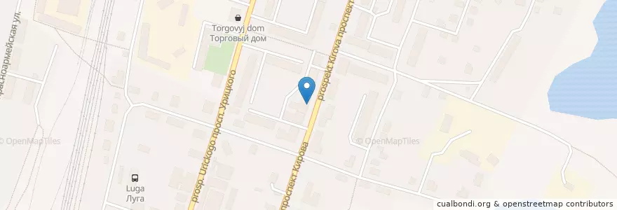 Mapa de ubicacion de Школа искусств en Russie, District Fédéral Du Nord-Ouest, Oblast De Léningrad, Лужский Район, Лужское Городское Поселение.