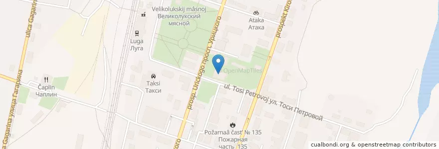 Mapa de ubicacion de Дом малютки en Russland, Föderationskreis Nordwest, Oblast Leningrad, Rajon Luga, Лужское Городское Поселение.