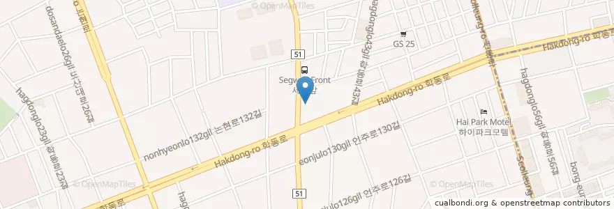 Mapa de ubicacion de 국민은행 en کره جنوبی, سئول, 강남구, 논현동, 논현2동.