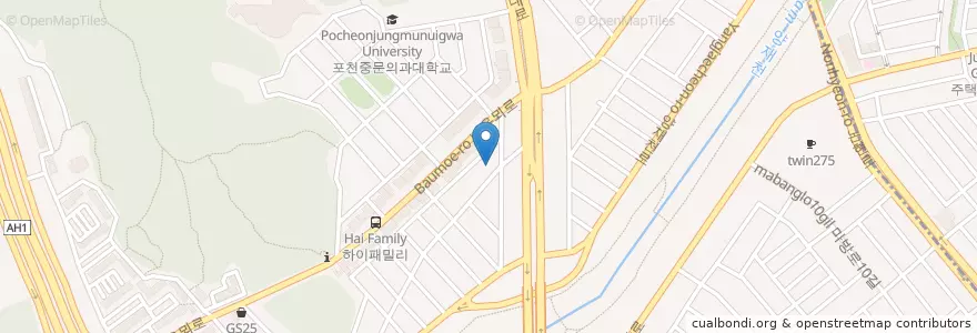 Mapa de ubicacion de 서울양재우성우편취급국 en Korea Selatan, 서울, 서초구, 양재동.
