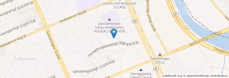 Mapa de ubicacion de 대치2동주민센터 en كوريا الجنوبية, سول, 강남구, 대치동, 대치2동.