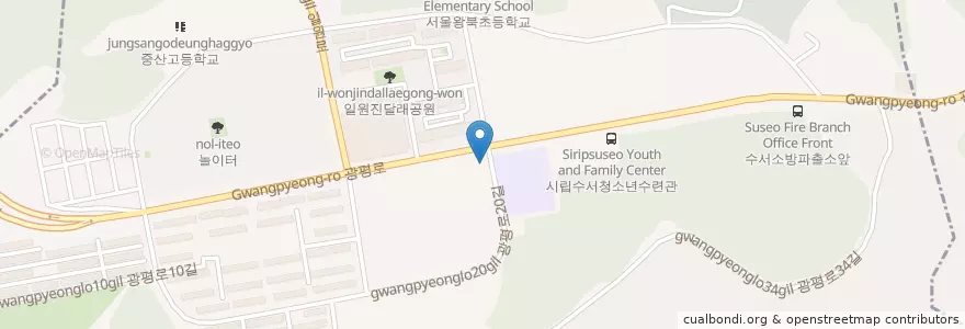 Mapa de ubicacion de 일원본동주민센터 en Corée Du Sud, Séoul, 강남구, 일원본동.