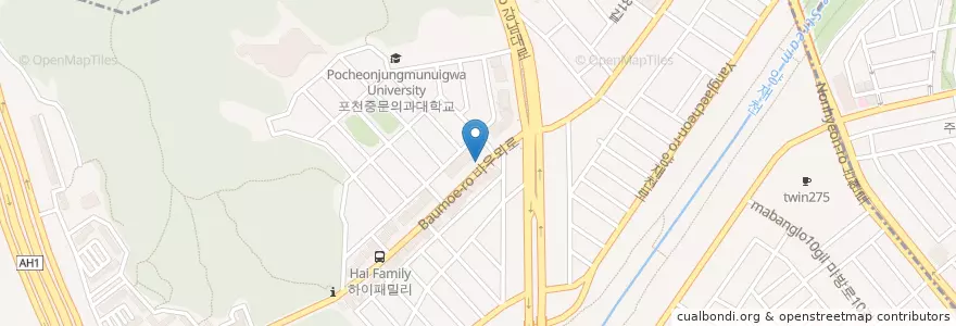 Mapa de ubicacion de 우리은행 en Güney Kore, Seul, 서초구, 양재동.