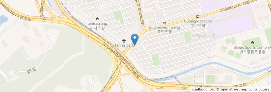 Mapa de ubicacion de 새마을금고 en Республика Корея, Сеул, 서초구.