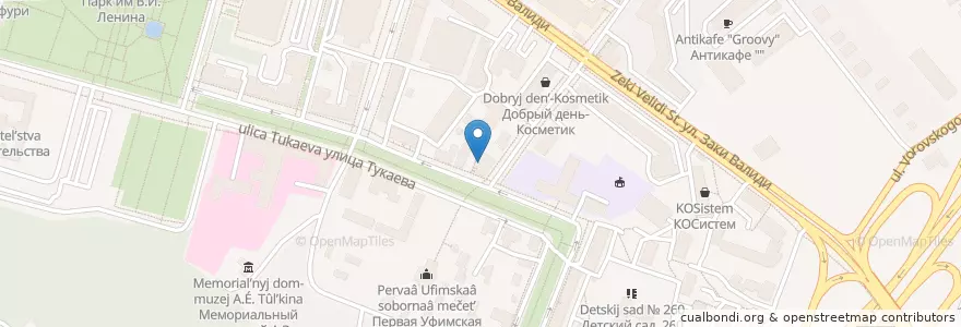 Mapa de ubicacion de Халяль en 러시아, Приволжский Федеральный Округ, Башкортостан, Городской Округ Уфа.